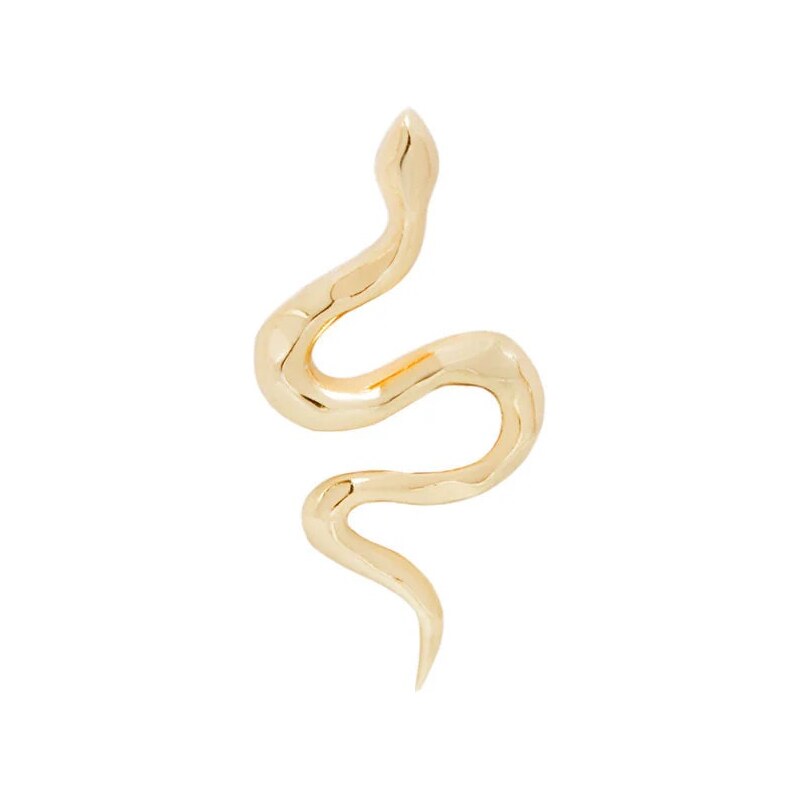 Buddha jewelry Bezzávitová koncovka piercingu Serpent ze 14 kt