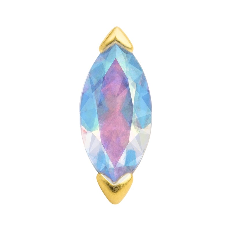 Buddha jewelry Bezzávitová koncovka piercingu Zuri ze 14 kt zlata 585 110815306