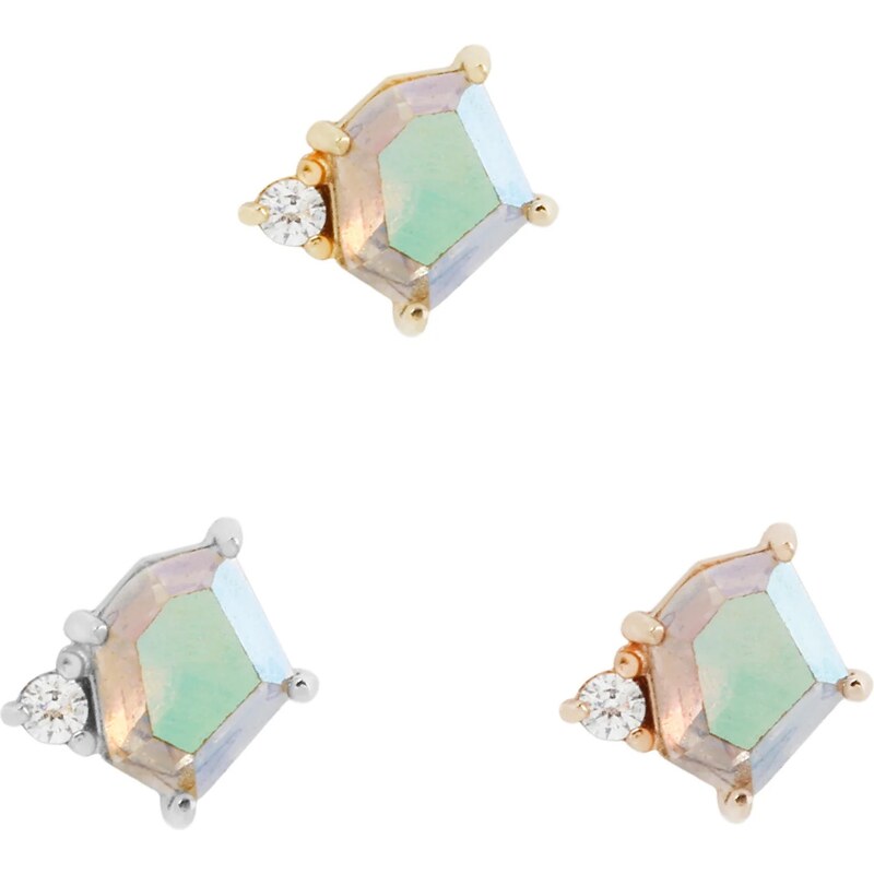 Buddha jewelry Bezzávitová koncovka piercingu Elicit ze 14 kt zlata 110815303