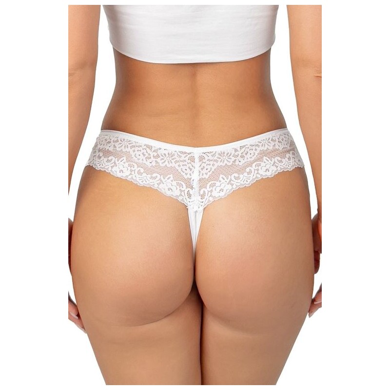 Donna Tanga s krajkou 230 bílá