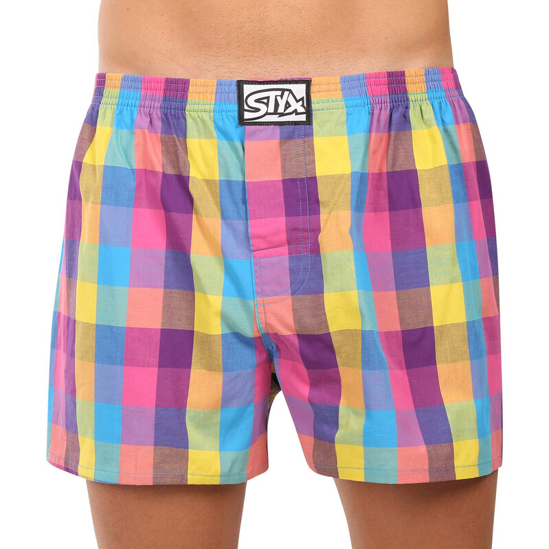 Pánské trenky Styx klasická guma nadrozměr vícebarevné (E0104)