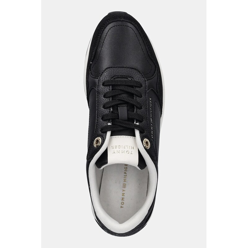 Kožené tenisky Tommy Hilfiger MONOGRAM MIX MATERIAL RUNNER