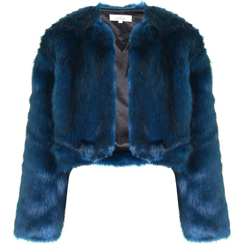 Topshop **Faux Fur Coat by Oh My Love