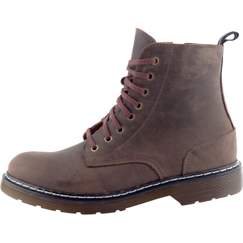 Selma 8 dírkové se zipem brown crazy horse 13D0105 crazy brown Š