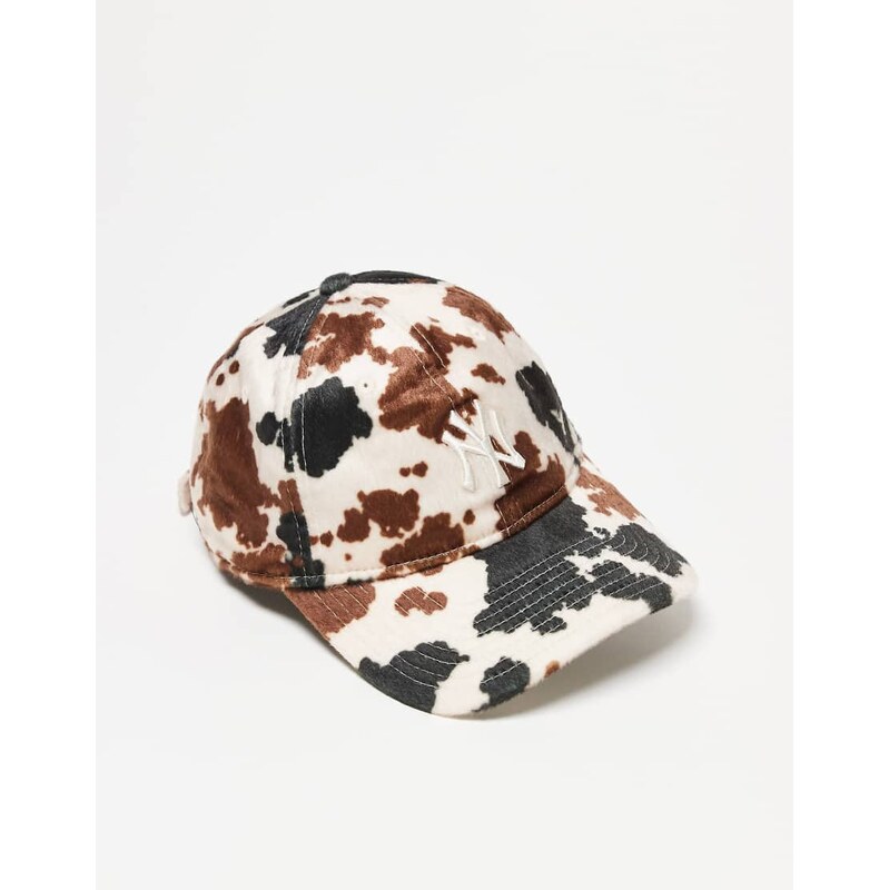 New Era NY Yankees 9twenty cow print cap in multi