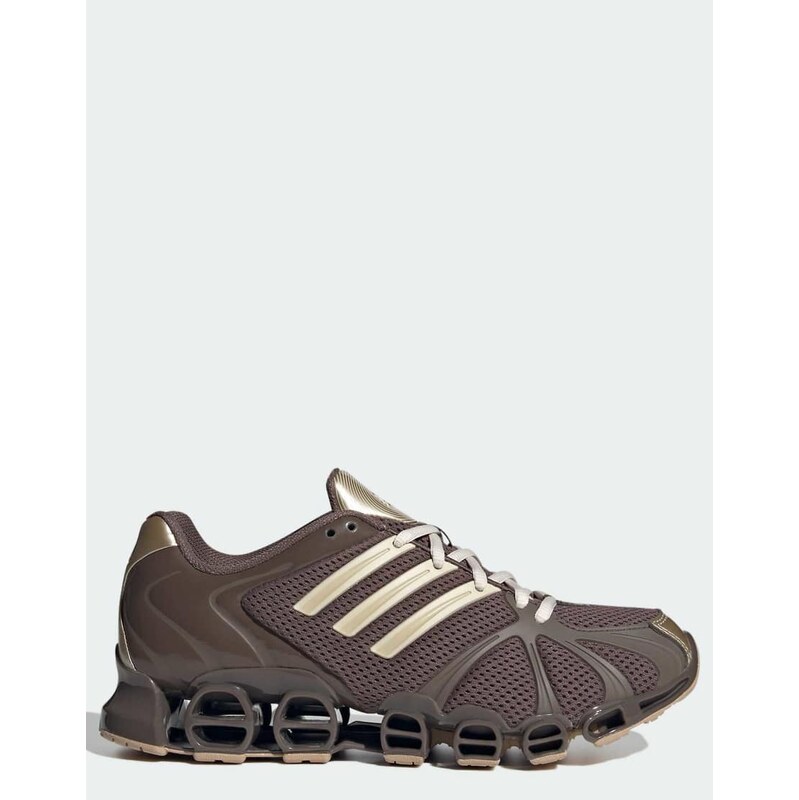 adidas Originals Mega ghostride shoes in brown and white-Green