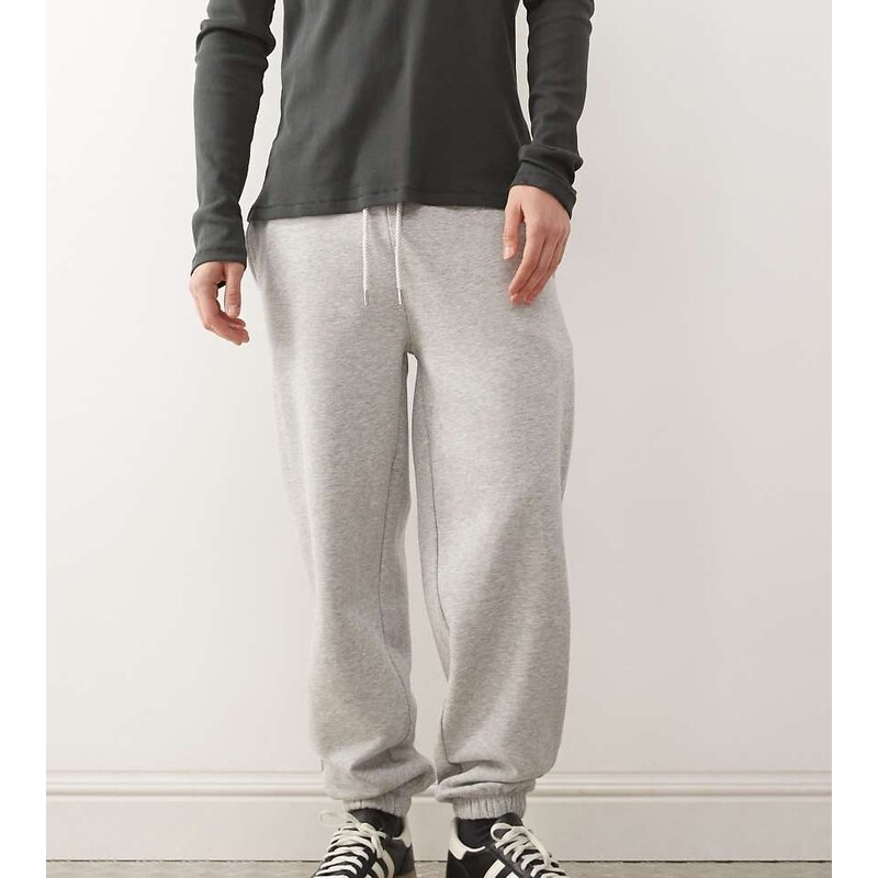 COLLUSION Grey marl cuffed jogger