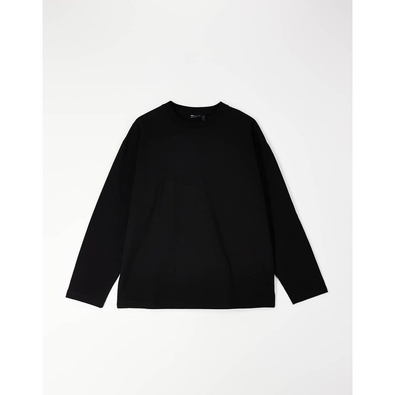 ASOS DESIGN heavyweight oversized long sleeve t-shirt in black