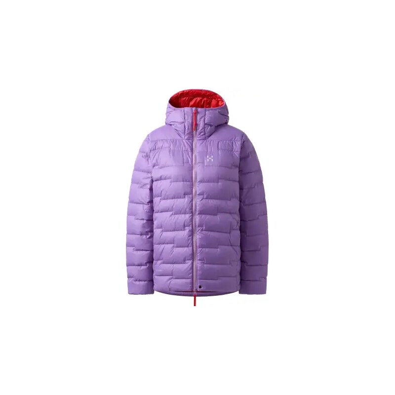 Haglöfs ROC Flash Down hood W dámská bunda Purple Ice/Tech Red vel. S 110820534