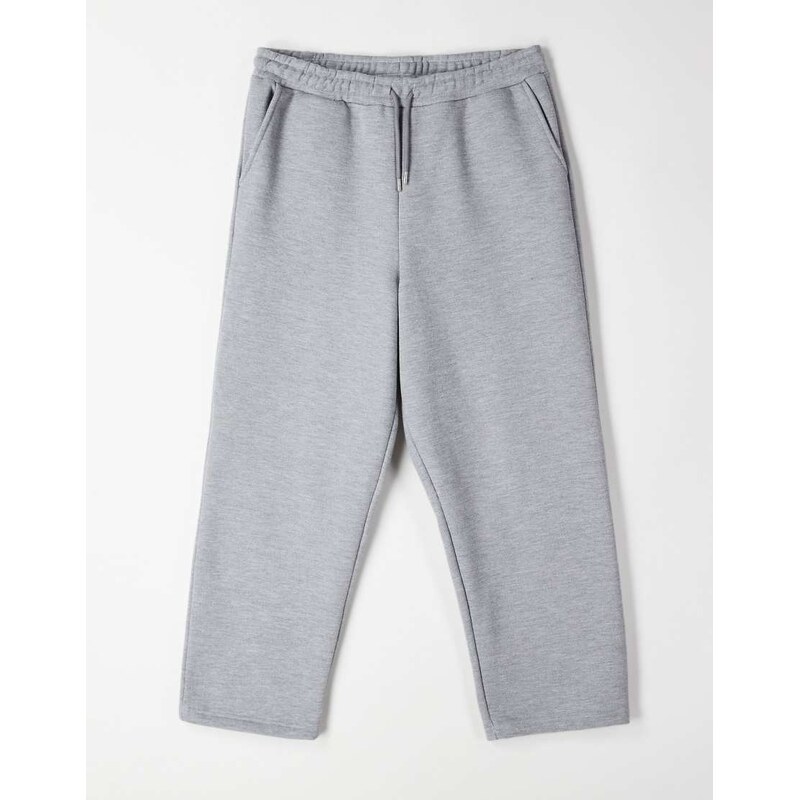 ASOS DESIGN relaxed tapered fit brushback pique jogger in grey