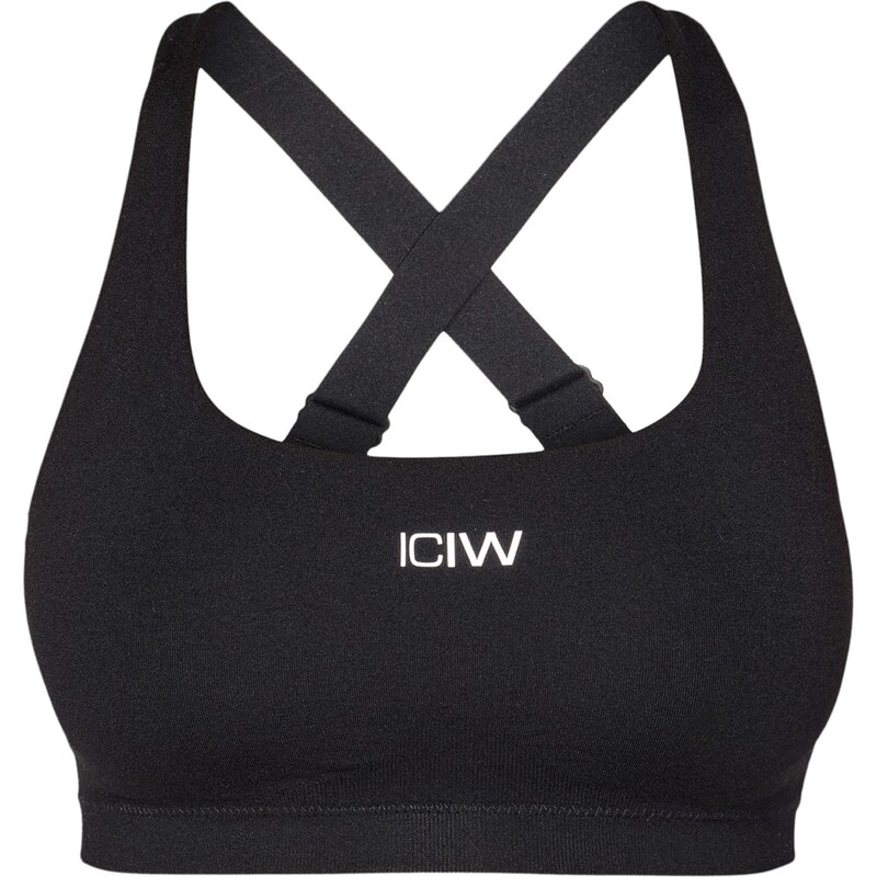 ICANIWILL Sportovní podprsenka černá / offwhite
