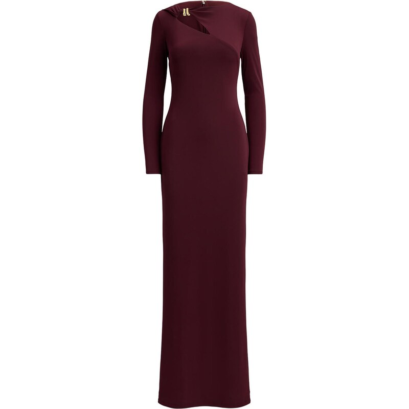 Lauren Ralph Lauren Společenské šaty burgundská červeň