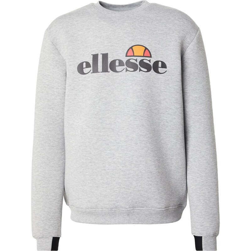 ELLESSE Mikina 'Corvaro' šedý melír / oranžová / červená / černá