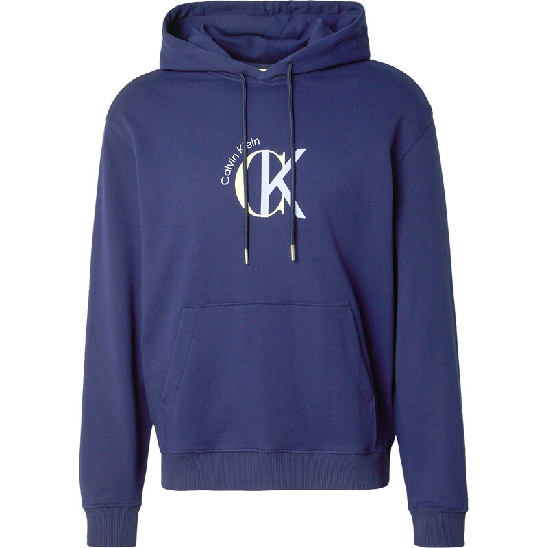 Calvin Klein Jeans Mikina indigo / bílá