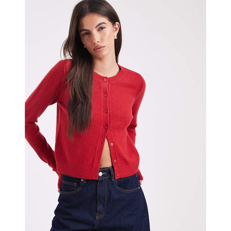 Hollister classic cardigan in red
