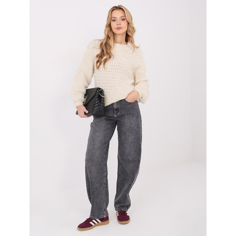 Italy Moda Sweater-MI-SW-1028.22-ecru