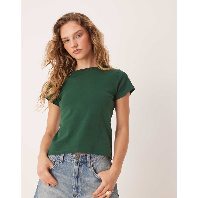 Cotton On 90s baby tee in green 115667135