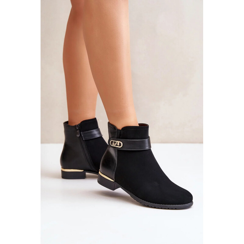 SWEET SHOES Dámské kotníčkové boty K-99213 černé - Step in style 103997676