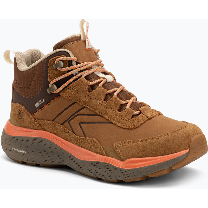 Dámské trekové boty Keen Leiki Leather Mid Waterproof chipmunk
