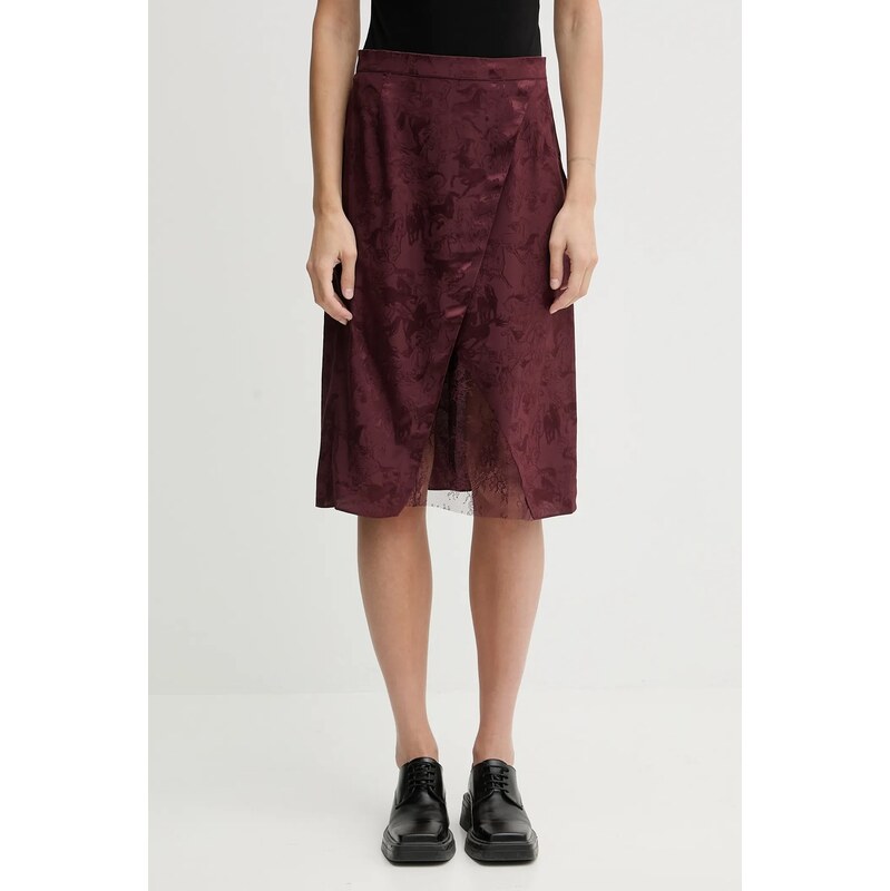 Zadig&Voltaire Hedvábná sukně ZADIG&VOLTAIRE