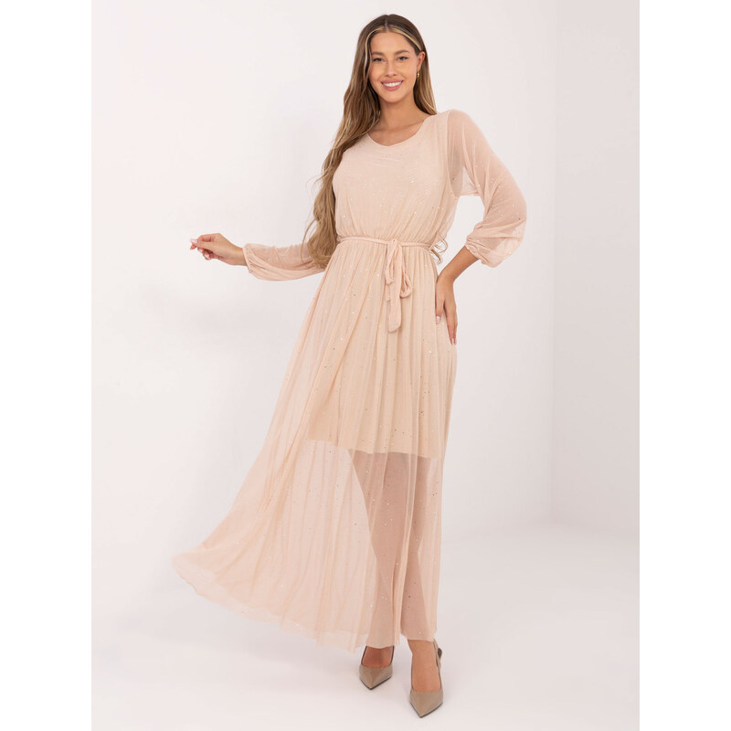 Italy Moda Dress-IT-SK-21807.22-beige