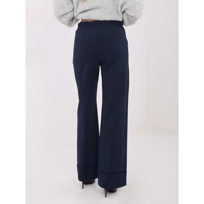 RUE PARIS Pants-IT-SP-FL9877.64-navy blue