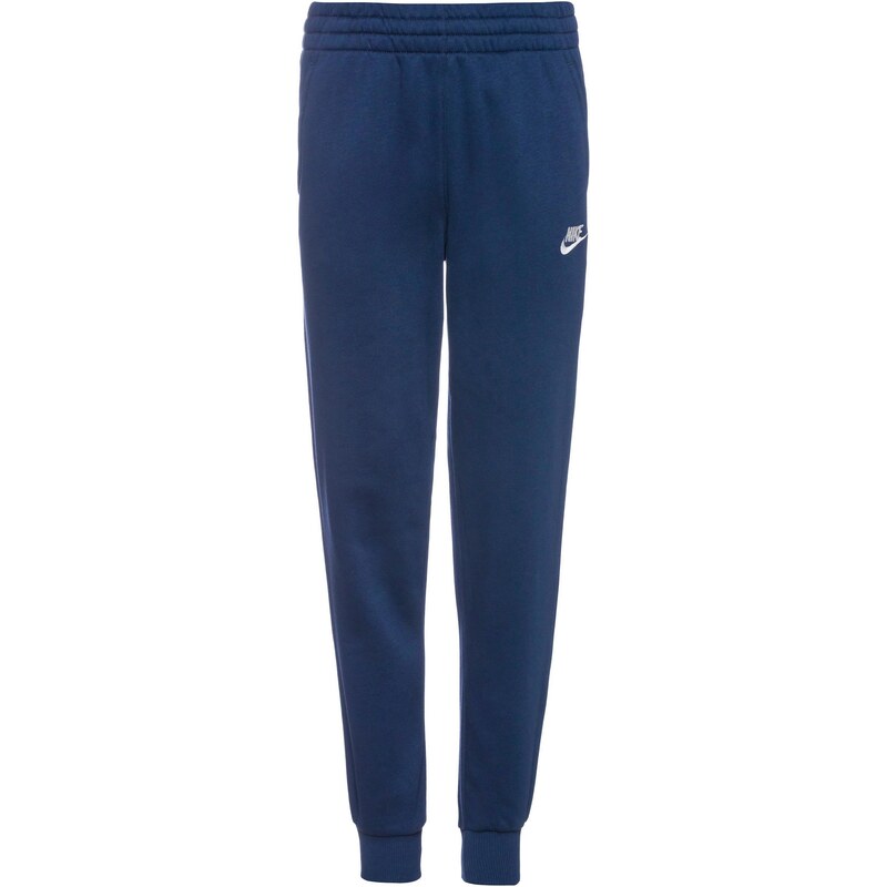 Nike Sportswear Kalhoty Club Fleece tmavě modrá / bílá