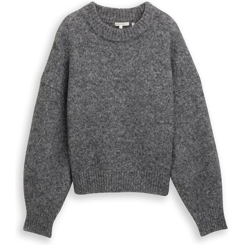 TOM TAILOR DENIM Svetr tmavě šedá