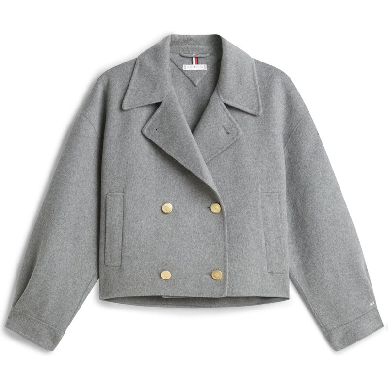 TOMMY HILFIGER Přechodná bunda šedý melír 110849168