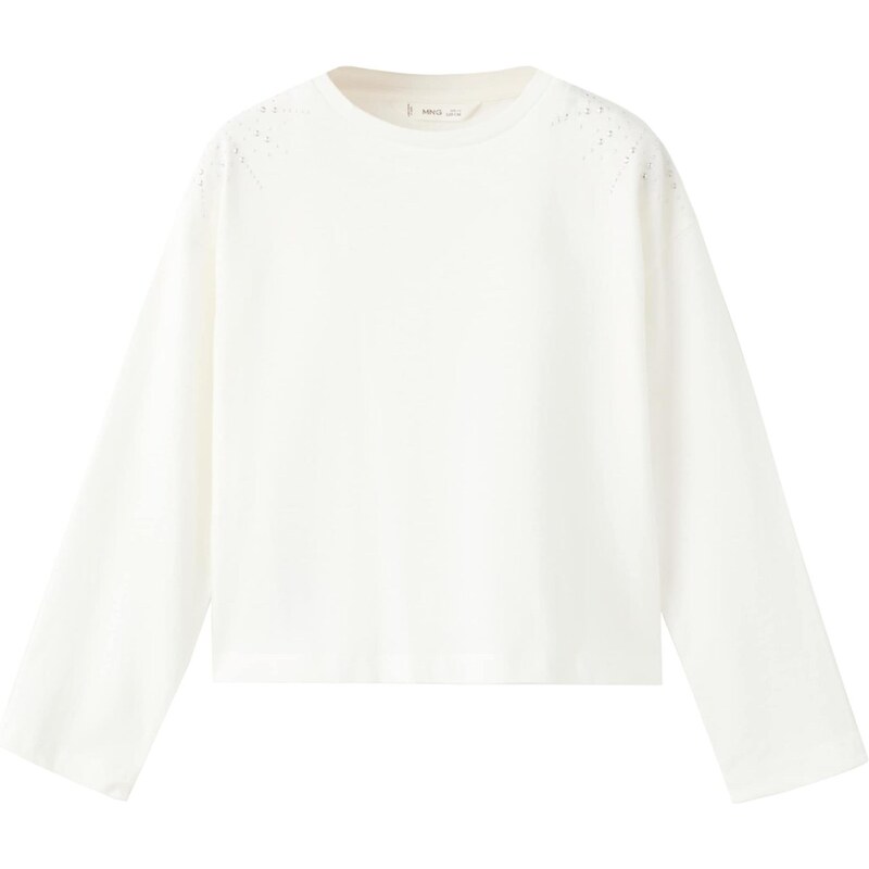 MANGO KIDS Tričko PERLI offwhite