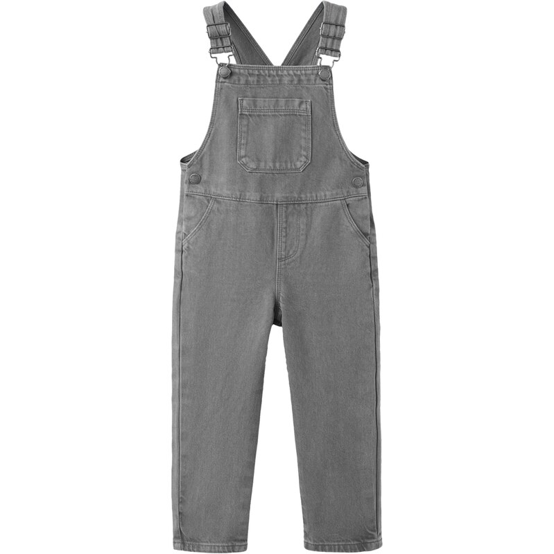 MANGO KIDS Laclové kalhoty MARC antracitová