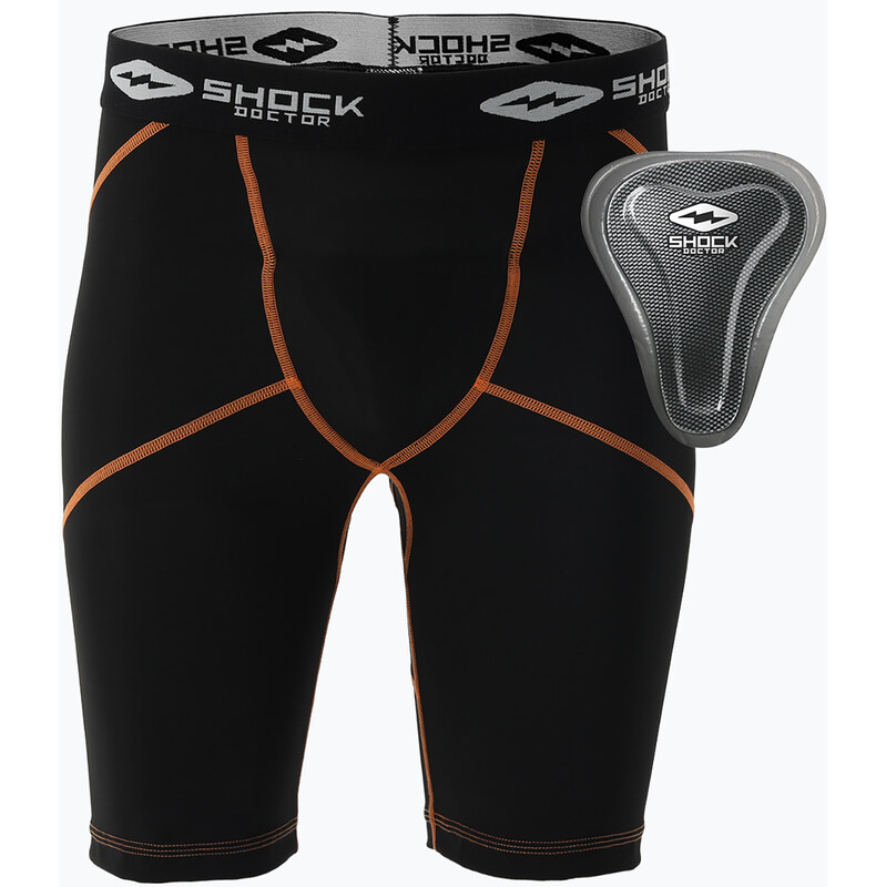 Kompresní šortky s ochranou pánve Shock Doctor black