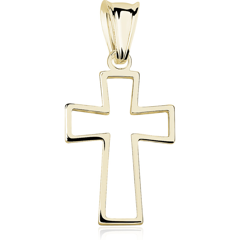 Olivie Stříbrný přívěsek KŘÍŽEK GOLD 9966 110913538