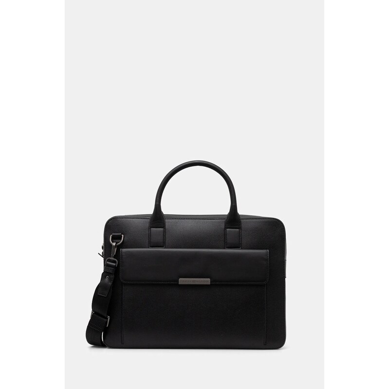 Tommy Hilfiger Kožená taška na notebook Tommy Hilfiger 40 x 29,5