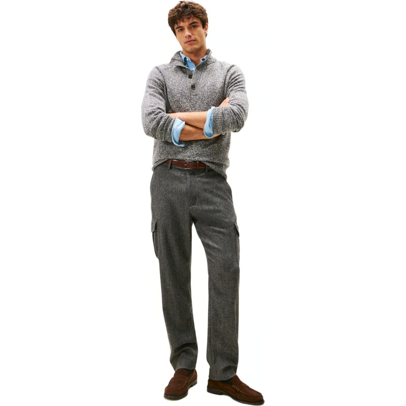 Tommy Hilfiger pánský šedý svetr