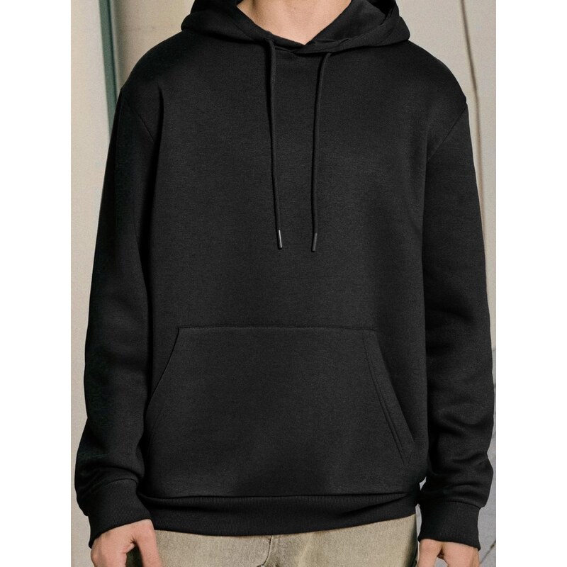 Sinsay - Základní hoodie - černá