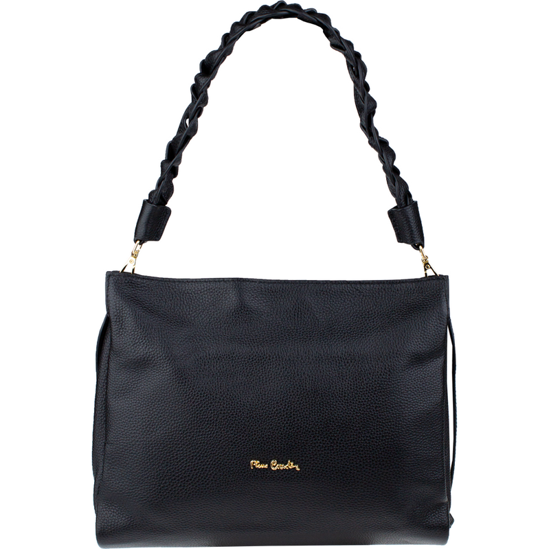 Černá kožená italská crossbody kabelka Pierre Cardin 1921 Nero 110922610