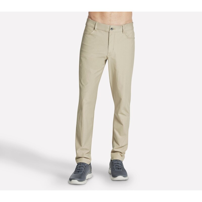 Skechers Muži GO WALK Premium 5 Pocket kalhoty v Přírodní Barva/