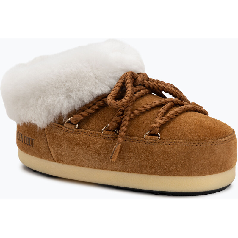Dámské sněhule Moon Boot Evx Mule Suede cognac/natural