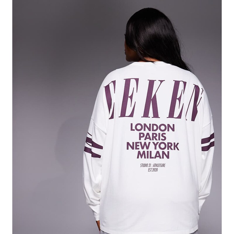 ASOS Weekend Collective Weekend Collective Curve Icon long sleeve t 114703949