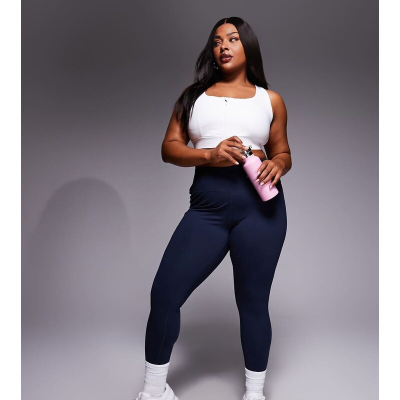 4505 Curve Icon soft touch high waist yoga legging in midnight navy 115513233