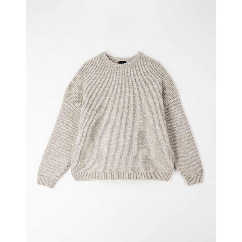 ASOS DESIGN oversized boxy fit knitted fisherman rib jumper in