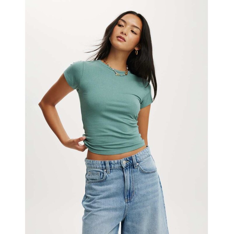 Cotton On all day crew tee in cloudy jade-Green 110922936