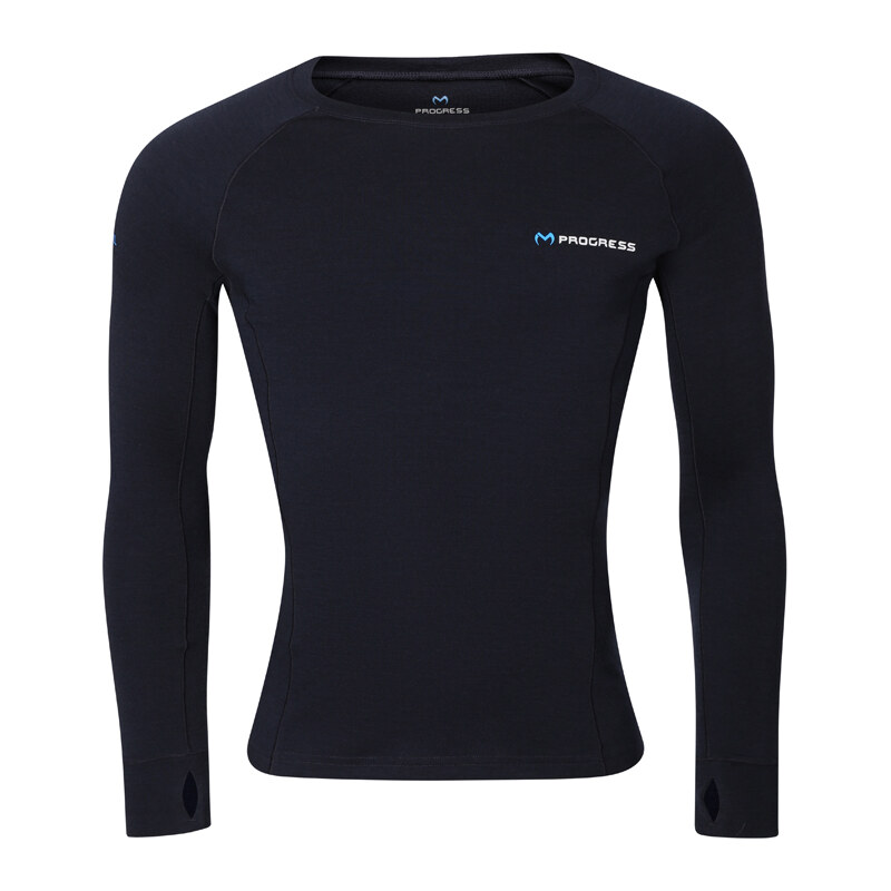 Pánské merino triko PROGRESS MT Tdr 250 s dlouhým rukávem -