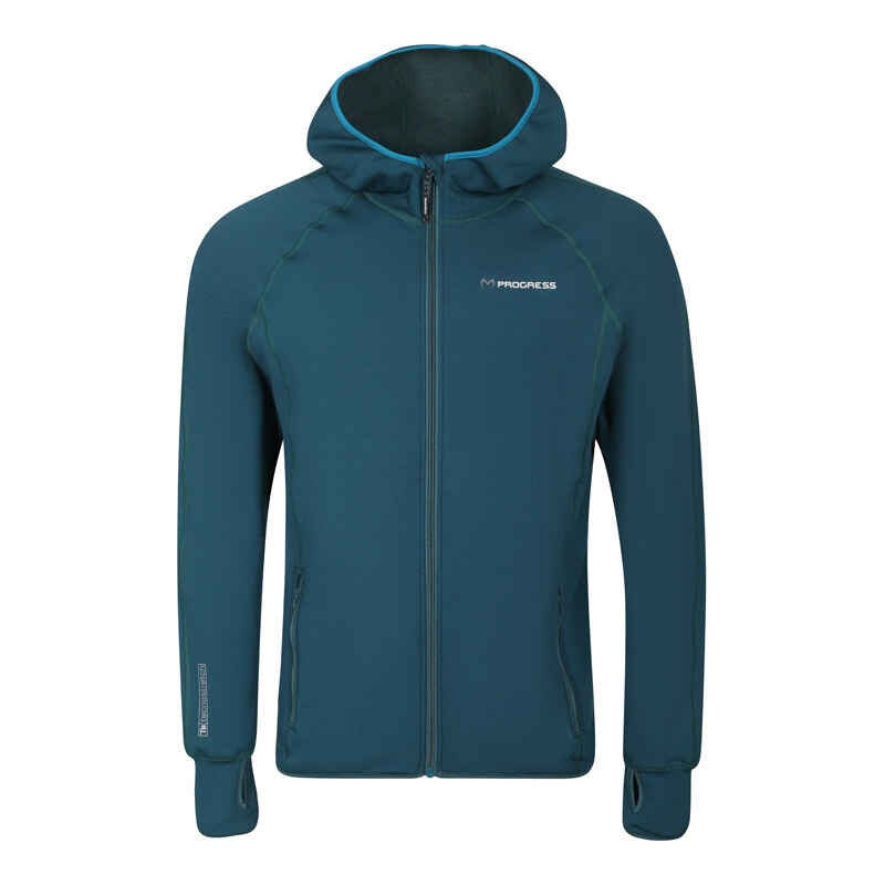 Pánská funkční mikina PROGRESS Torez Merino Hoody s kapucí -