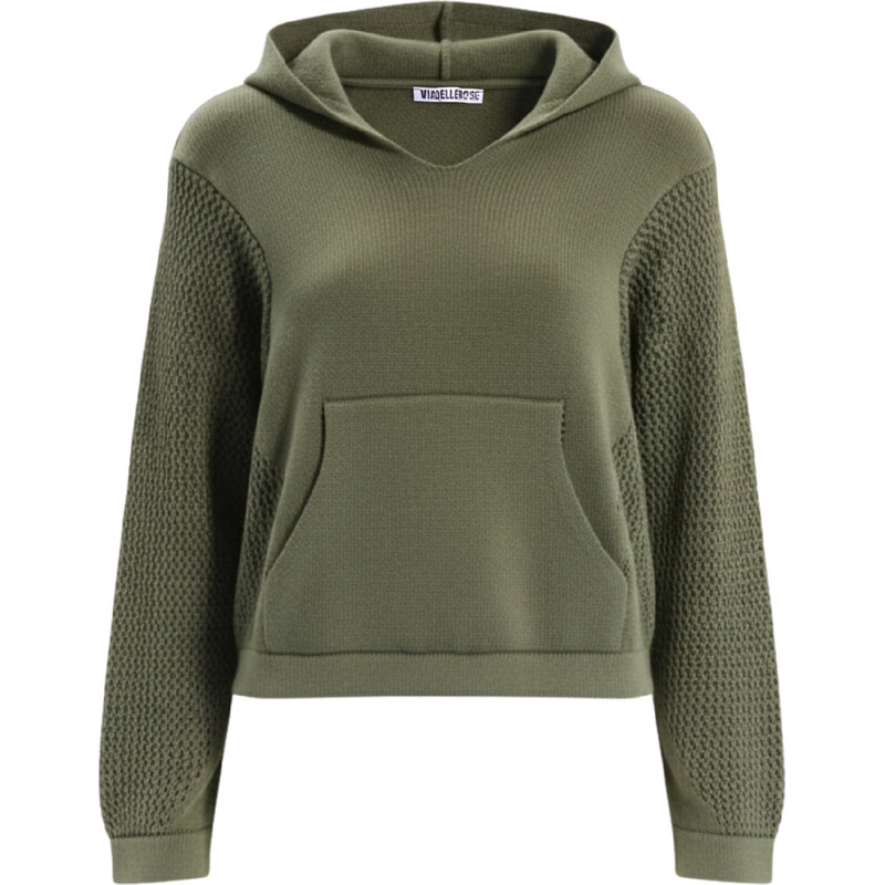 #VDR Hooded Green svetr 110840602