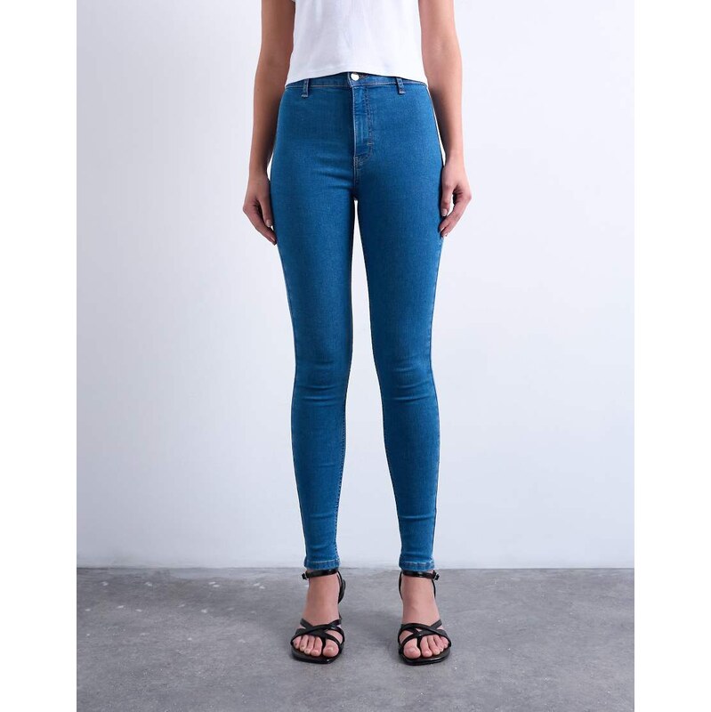 Topshop Joni high rise super skinny jean in vintage blue