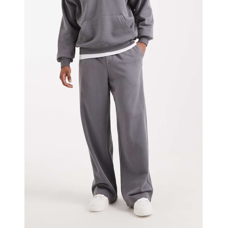 Cotton On super baggy track pant in slate stone co-ord-Grey