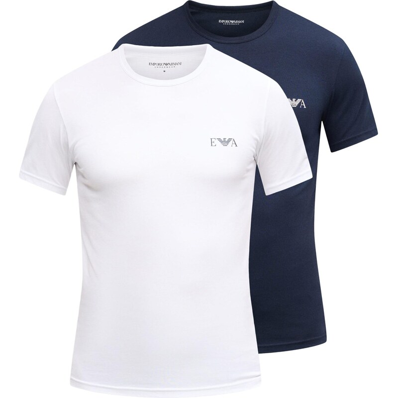 Emporio Armani Tílko námořnická modř / bílá
