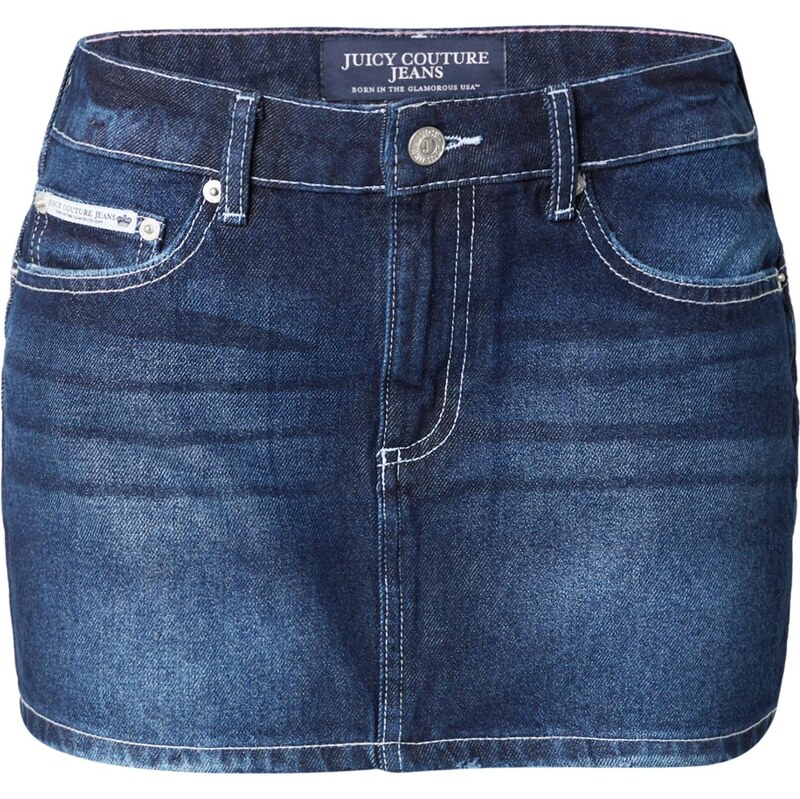 Juicy Couture Sukně modrá džínovina / bílá
